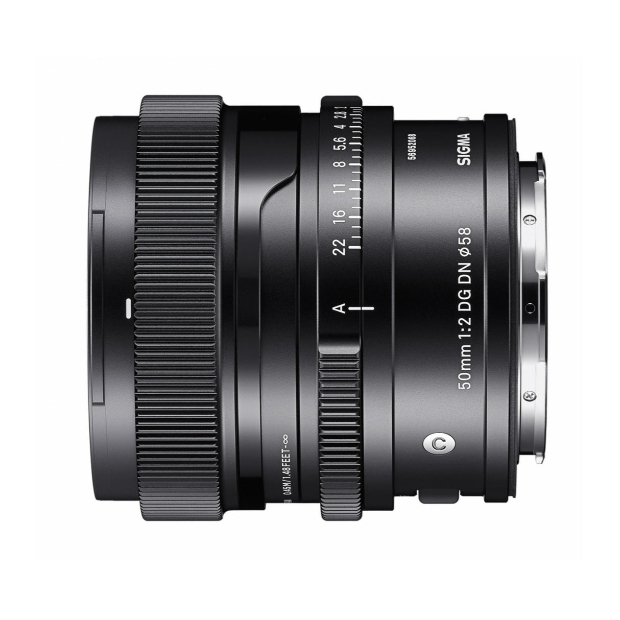 Sigma 50mm F2 DG DN Contemporary Series Standard Lens for L Mount with Lens Cap and Lens Hood