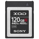 Sony 120GB XQD G Series Memory Card with 128GB SDXC 200MB/s Memory Card and Memory Storage Case