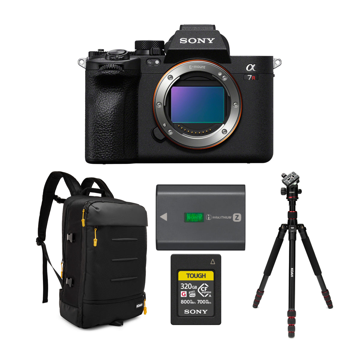 Sony Alpha 7R V Full-Frame Mirrorless Interchangeable Lens Camera Body with Memory Card Bundle