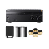 Sony STR-AN1000 7.2 Channel 8K AV Receiver with 300W Wireless Subwoofer, Fastening Cable Ties Bundle