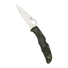 Spyderco Endura 4 Zome 3.80-Inch VG-10 Foldable Steel Blade Knife (Green)