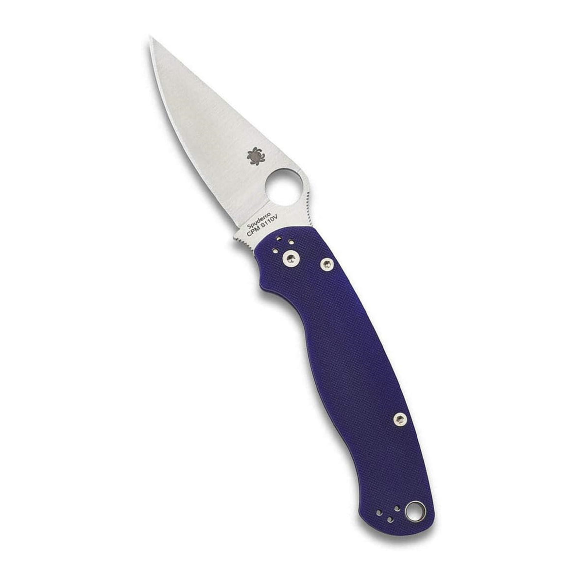 Spyderco Para Military 2 Signature Full Flat Folding Knife (Midnight Blue) (Open Box)