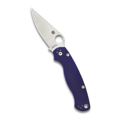 Spyderco Para Military 2 Signature Full Flat Folding Knife (Midnight Blue) (Open Box)