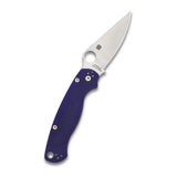 Spyderco Para Military 2 Signature Reliable, Easy to Use and Full Flat Folding Knife (Midnight Blue)