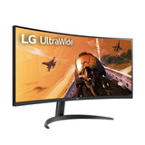 LG 34WP60C-B 34-Inch 21:9 Curved 1800R UltraWide QHD 3440x1440 Monitor (Certified Refurbished)
