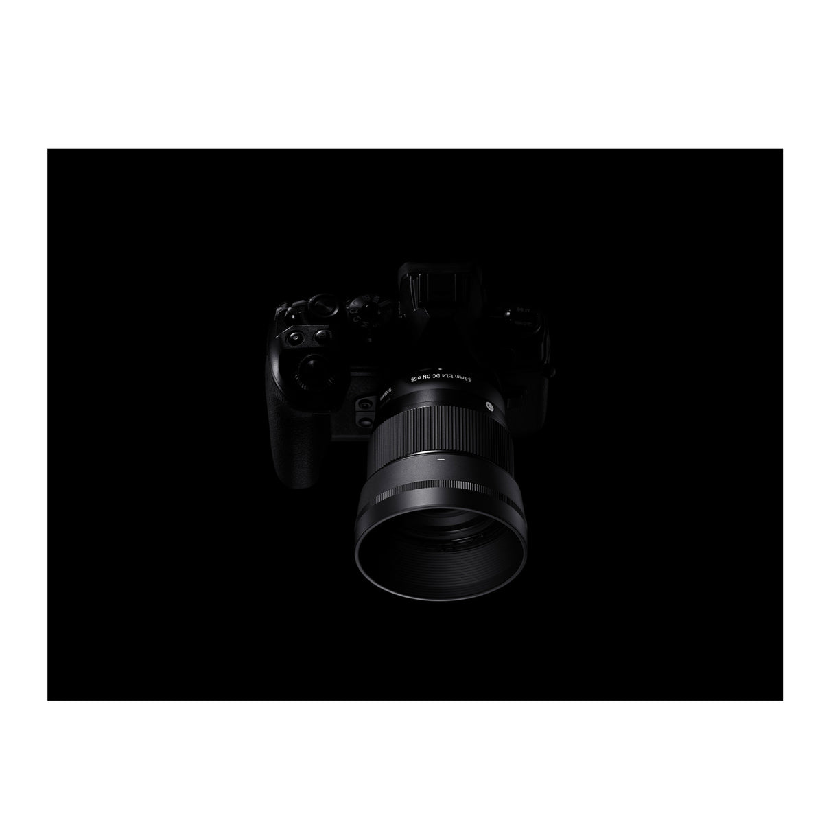 Sigma 56mm F1.4 DC DN Lens for Nikon Z Mount with Lens Hood (Black) w/Memory Card Bundle