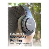 Cleer Audio Enduro 100 Bluetooth Wireless Headphones with Up To 100-Hours of Battery (Navy Blue)