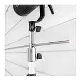 Westcott Paint Pole Portable Aluminum Adapter with Built-In Umbrella Receptacle and 2 Set Screws