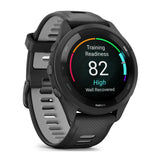 Garmin Forerunner 265 Black Bezel and Case Smartwatch with Silicone Straps (Black/Powder Gray)
