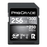 ProGrade Digital SDXC UHS-II V90 300R 256GB Capacity, 300MB/s Read and 250MB/s Write Memory Card