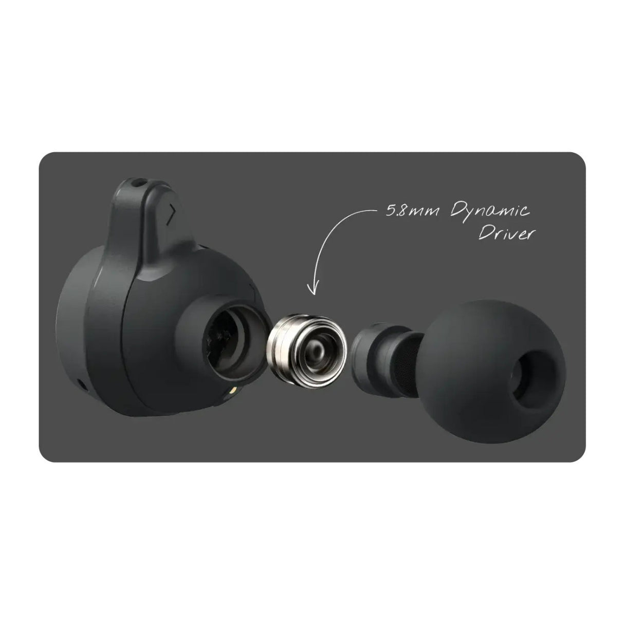 Cleer Audio Roam Noise Cancelling Wireless Earbuds with Touch Controls and Equalizer (Graphite)