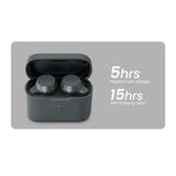 Cleer Audio Roam Noise Cancelling Wireless Earbuds with Touch Controls and Equalizer (Graphite)