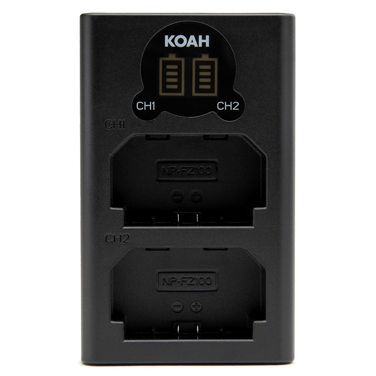 Koah 2000mAh Li-ion Batteries for Sony NP-FZ100 (2-Pack) with LCD Dual Charger (Open Box)