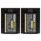 Koah 2000mAh Li-ion Batteries for Sony NP-FZ100 (2-Pack) with LCD Dual Charger (Open Box)