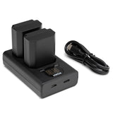 Koah 2000mAh Li-ion Batteries for Sony NP-FZ100 (2-Pack) with LCD Dual Charger