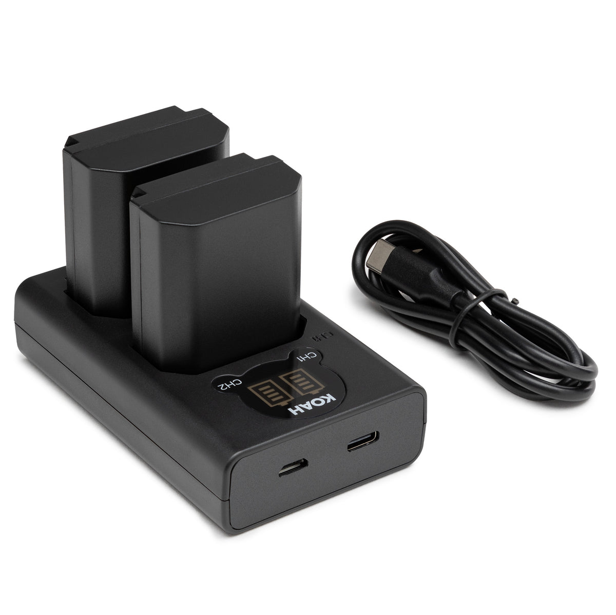 Koah 2000mAh Li-ion Batteries for Sony NP-FZ100 (2-Pack) with LCD Dual Charger (Open Box)