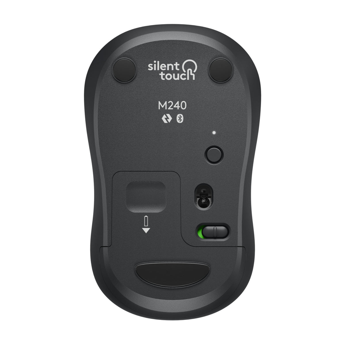 Logitech M240 Silent Cordless Long Range Bluetooth Mouse with Pre-Installed AAA Battery (Graphite)