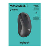 Logitech M240 Silent Cordless Long Range Bluetooth Mouse with Pre-Installed AAA Battery (Graphite)