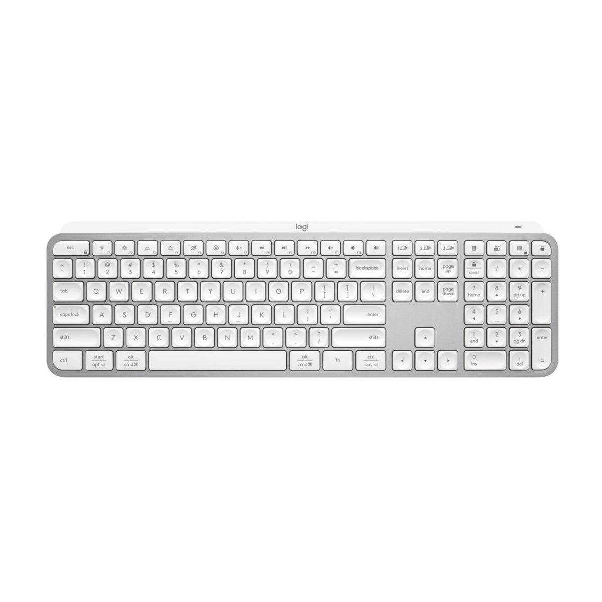 Logitech MX Keys S Wireless Keyboard with Smart Actions Shortcuts (Pale Gray)