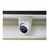 Lorex 4K Smart Security Lighting Deterrence Dome AI PoE IP Wired 8MP Two-Way Audio Camera (White)