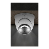 Lorex 4K Smart Security Lighting Deterrence Dome AI PoE IP Wired 8MP Two-Way Audio Camera (White)