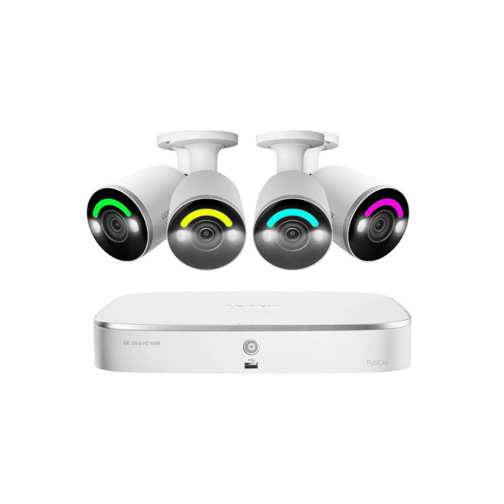 Lorex Fusion 4K 16 Camera Capable (8 Wired and 8 Wi-Fi) 2TB Wired NVR System with 8MP Cameras