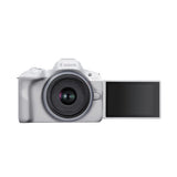Canon EOS R50 Mirrorless Camera with 18-45mm Lens (White)