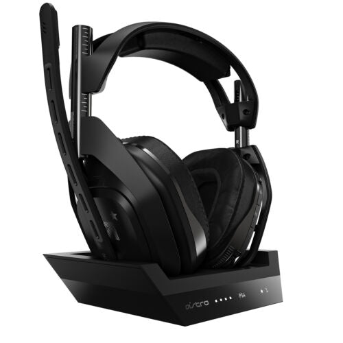 ASTRO Gaming A50 Wireless Headset + Base for PlayStation 4/PC (Black/Silver) - Refreshed Version