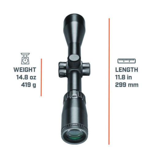 Bushnell Legend 3-9x40, Multi-X Reticle, Waterproof, and Fogproof Illuminated Riflescope (Black)