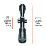 Bushnell Legend 3-9x40, Multi-X Reticle, Waterproof, and Fogproof Illuminated Riflescope (Black)