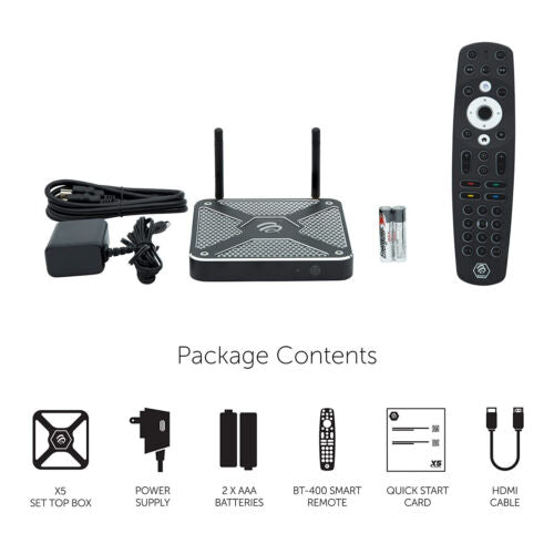 BuzzTV Thermal Efficient X5 128 AI Max 4K UHD Android OS 11 Set-Top Box with BT-400 Remote Control