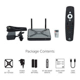 BuzzTV Thermal Efficient X5 128 AI Max 4K UHD Android OS 11 Set-Top Box with BT-400 Remote Control