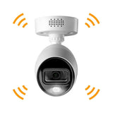 Lorex 4K 8 Channels 2TB Wired DVR System with Six 4K Deterrence Bullet Cameras, Color Night Vision