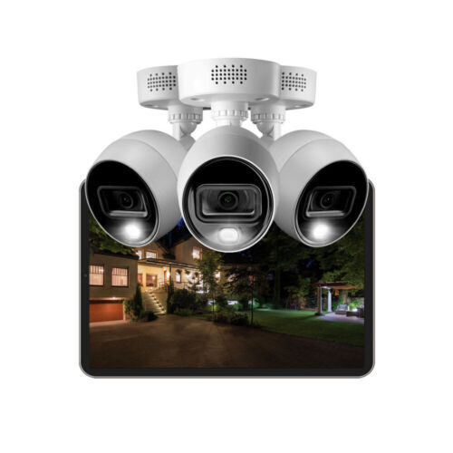 Lorex 4K 8 Channels 2TB Wired DVR System with Six 4K Deterrence Bullet Cameras, Color Night Vision