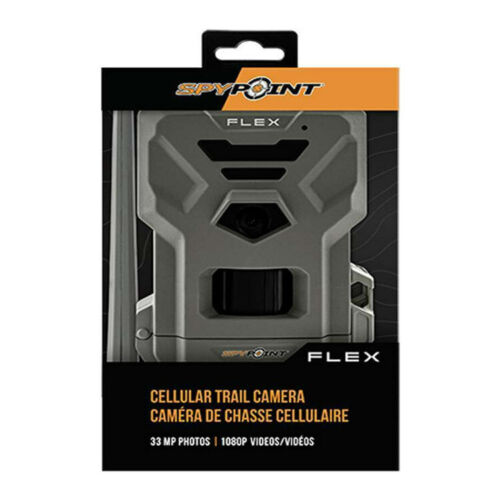 Spypoint FLEX Cellular 33MP, 1080P, Dual-sim Configuration Trail Camera (Gray)