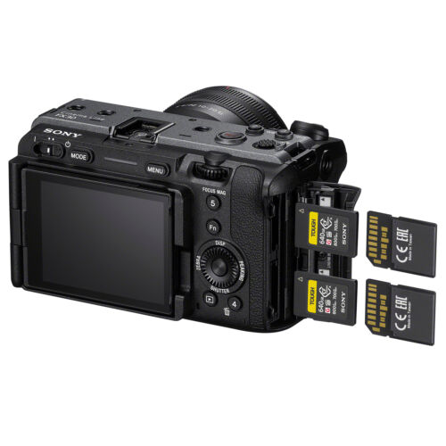 Sony Cinema Line FX30 Super 35 Camera (Body Only) - Compact cage