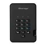 iStorage diskAshur2 USB 3.1 2TB  Encrypted Portable HDD (Phantom Black)