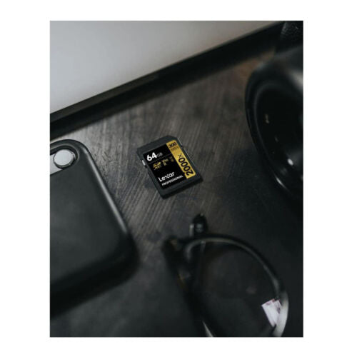 Lexar Professional 2000x 64GB SDXC UHS-II Memory Card, 300MB/s Read, 260MB/s Write (2-Pack)