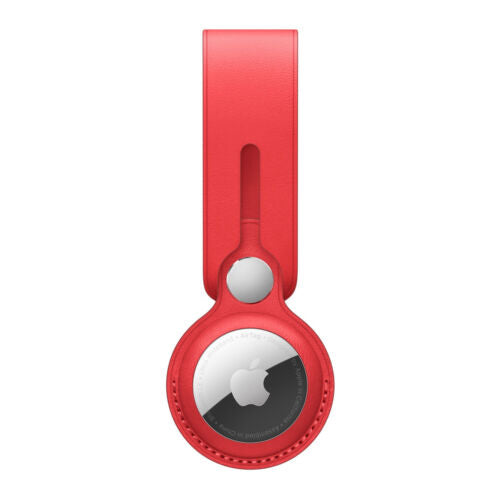 Apple AirTag Leather Loop (Red)