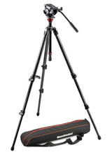 Manfrotto MVH-500AH Fluid Head with 755CX3 MagFibre Tripod (Open Box)