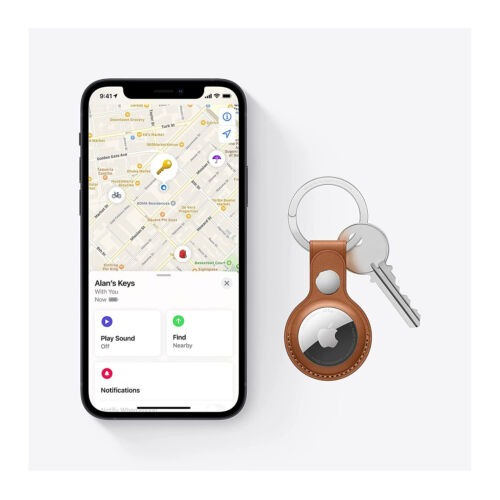 Apple AirTag with Ultra-Wideband and Bluetooth LE Technology, Works with Find My App (4-Pack)