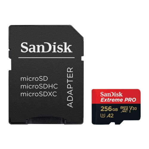 SanDisk 256GB Extreme Pro Captures 4K UHD Video, 200MB/s Read and 140MB/s Write microSD UHS-I Card