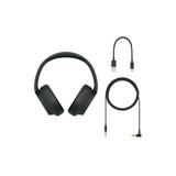Sony WHCH720N Wireless Over the Ear Noise Canceling Headphones with 2 Microphones (Black)