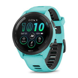 Garmin Forerunner 265 Black Bezel and Aqua Case Smartwatch (Aqua/Black)