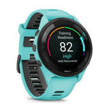 Garmin Forerunner 265 Black Bezel and Aqua Case Smartwatch (Aqua/Black)