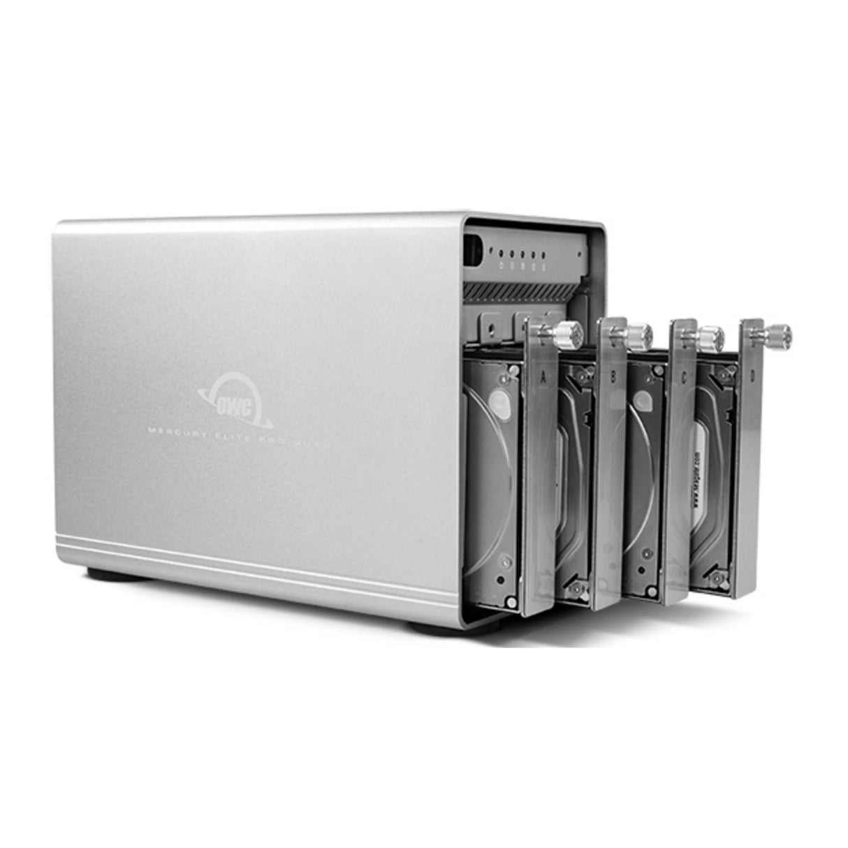 OWC Mercury Elite Pro Quad 4-Bay USB 3.1 Gen 2 Type-C Cool and Quiet RAID Aluminum Enclosure