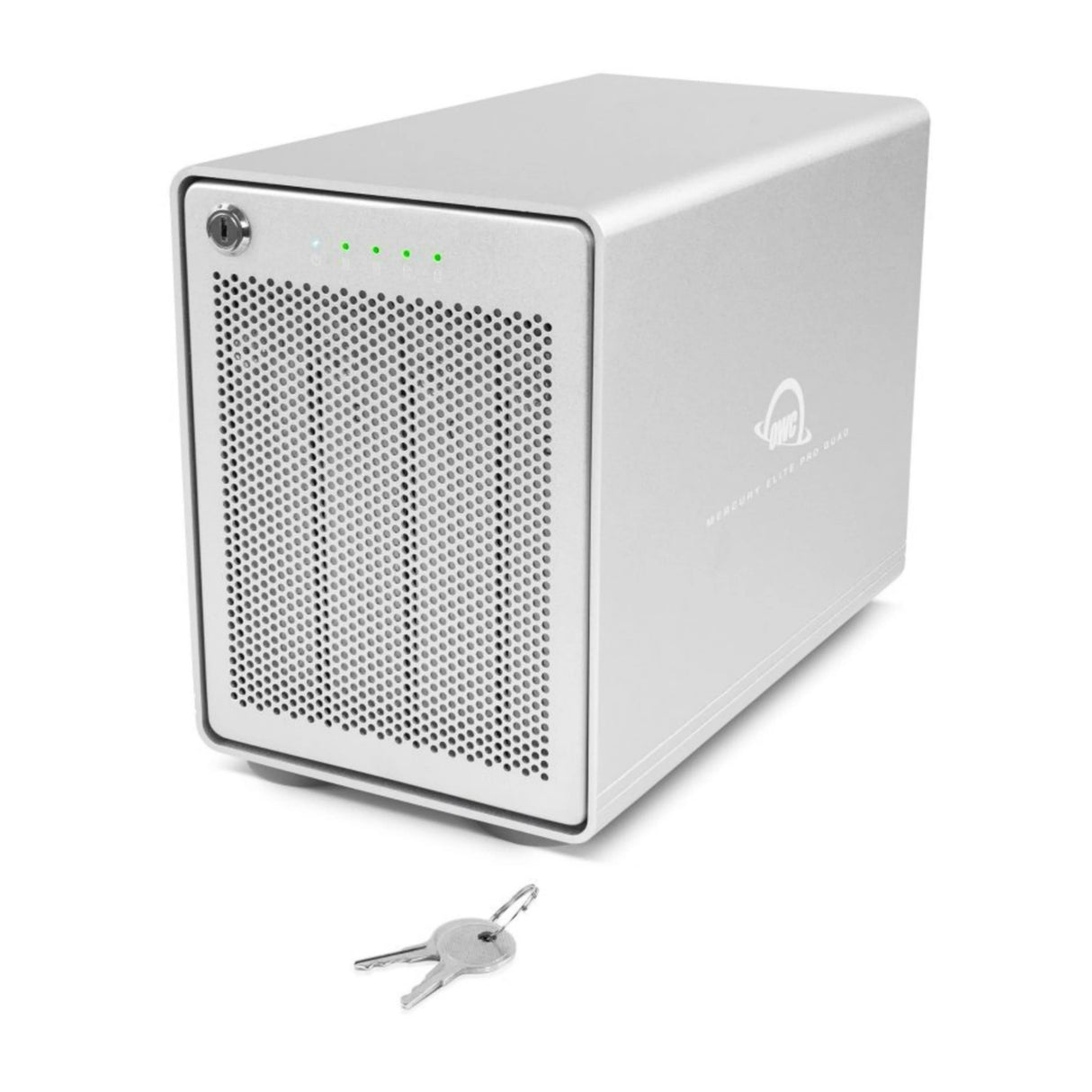 OWC Mercury Elite Pro Quad 4-Bay USB 3.1 Gen 2 Type-C Cool and Quiet RAID Aluminum Enclosure