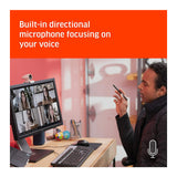 Poly Studio P5 Professional Full HD 1080p 2-Inch Webcam with Microphone and Tripod Mount (White)