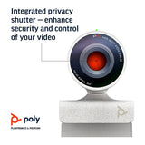 Poly Studio P5 Professional Full HD 1080p 2-Inch Webcam with Microphone and Tripod Mount (White)