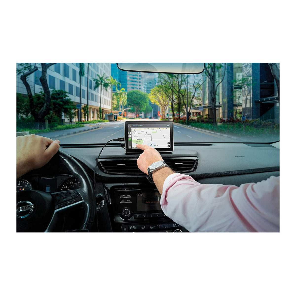 Car and Driver Intellidash 7-Inch IPS Touchscreen Bluetooth Multimedia Player (Open Box)